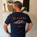 Elevate Navy Plan Beard T-Shirt