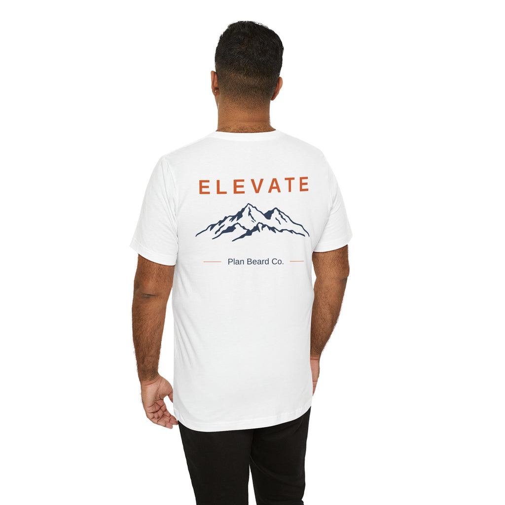 Elevate Plan Beard White T-Shirt