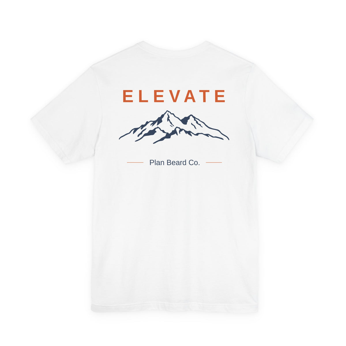 Elevate Plan Beard White T-Shirt